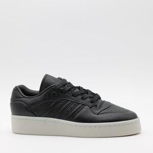 Adidas Originals Men's Leather Rivalry Lux Low Shoes Black‎ Size 10.5